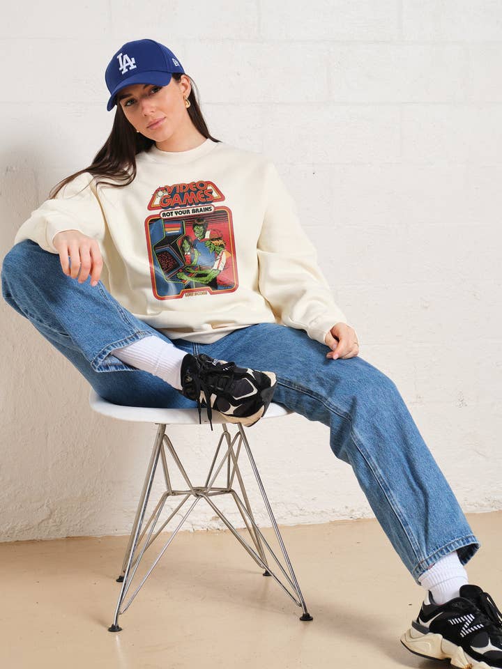 Threadheads - Wholesale Graphic sweatshirt – Men’s - Video Games Rot Your Brains Jumper3