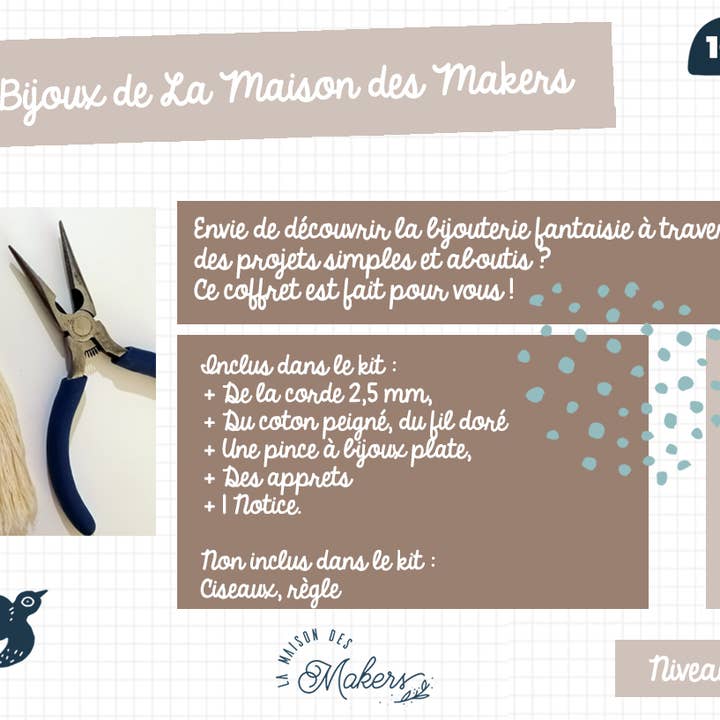 La Maison des Makers – wholesale DIY-pysselkit – DIY Macrame smycken kit