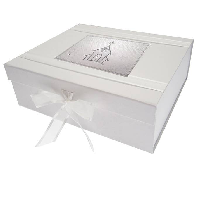 Plain Church- Large Keepsake Box (Pc2X) for wholesale by White Cotton Cards