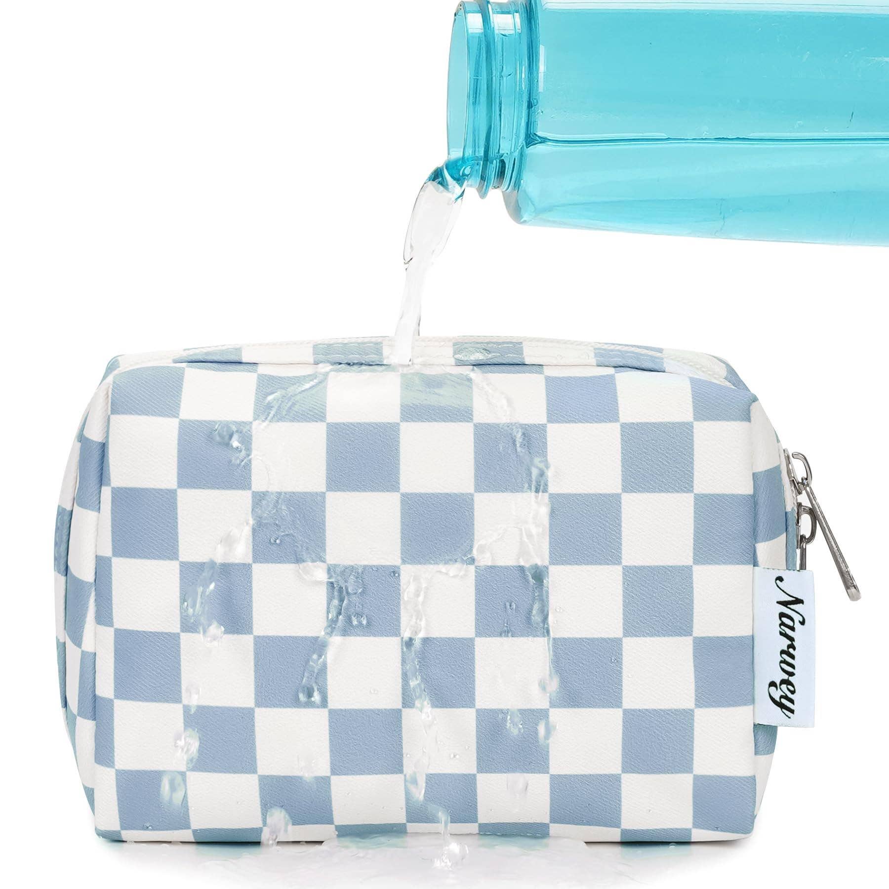wandf - Wholesale Makeup/Cosmetic Bag - Checkered Makeup Bag Travel Cosmetic Bag Organizer Toiletry77