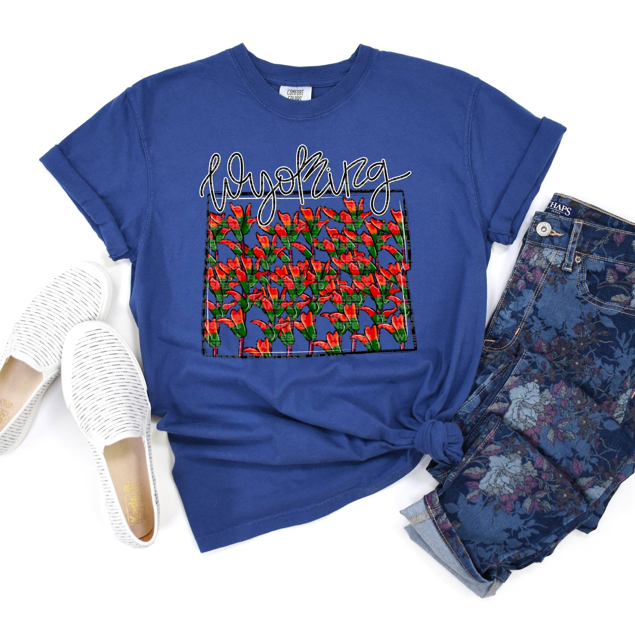 Flawless Transfers - Wholesale Sublimation Transfer - Wyoming Whimsy States DTF Transfer0