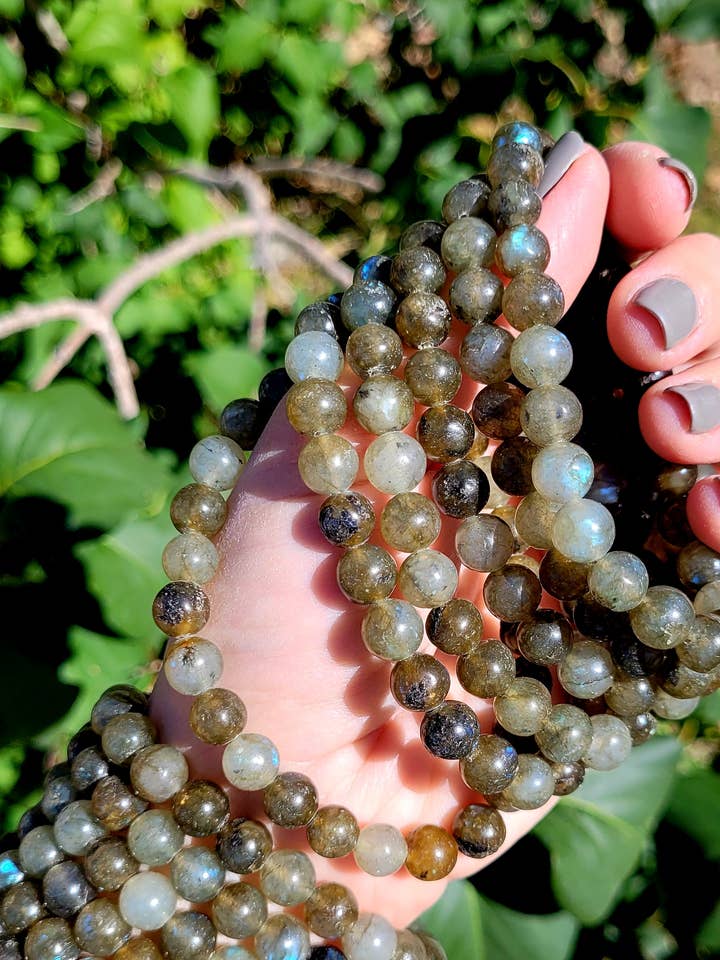 Pulseras de cristal de labradorita para venta al por mayor de ZARDENIA