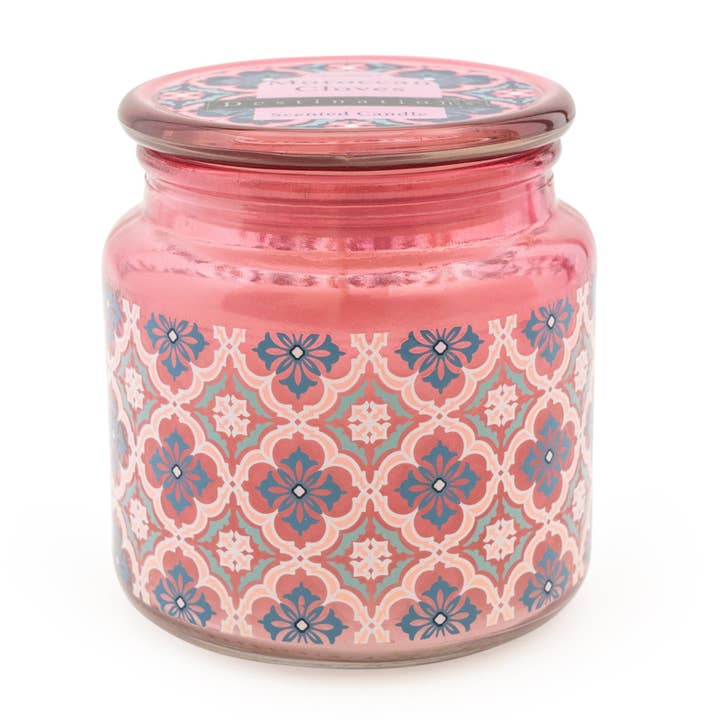 Moroccan Cloves Lidded Candle Jard with Moroccan Red Cinnamon Scent 6PK for wholesale by Candlelight Products Ltd