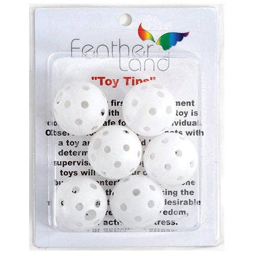 Juguete para pájaros Whiffle Balls de 1.5 pulgadas, Featherland Paradise para venta al por mayor de Caitec Inc