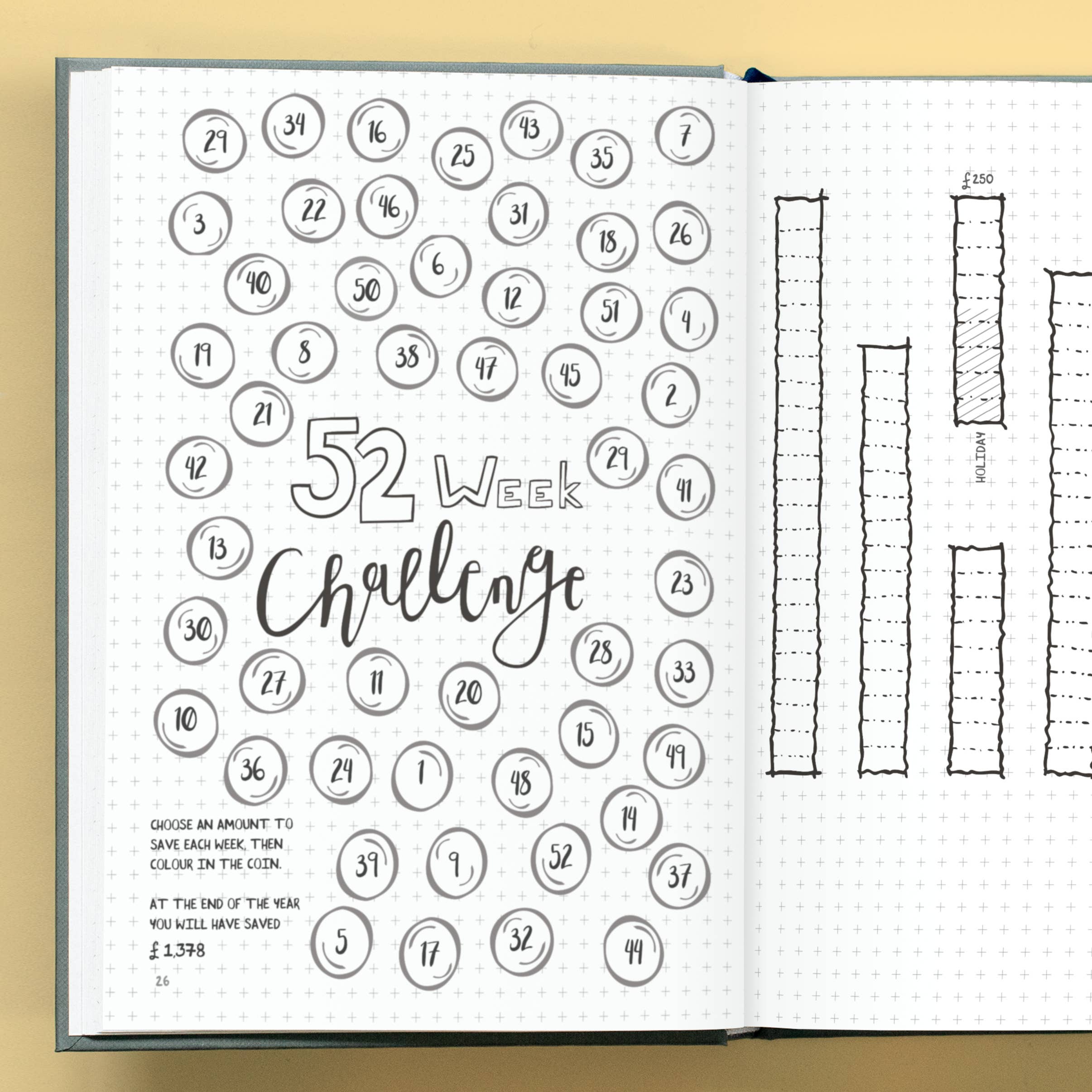 LILLA Journals – wholesale Journal/diary – Inspiring Monthly Bullet Journal | Undated illustrated diary10