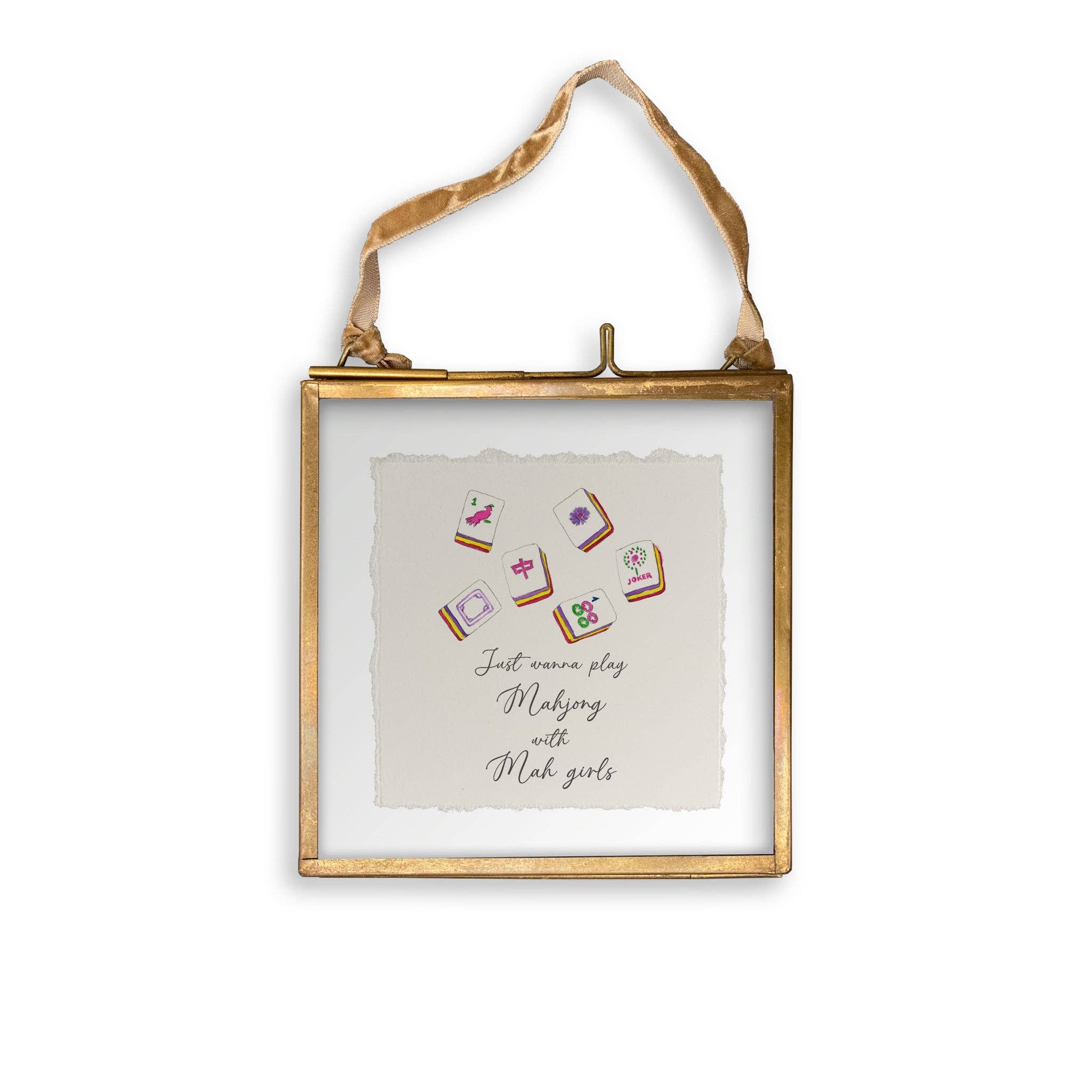 French Graffiti - Wholesale Tea Towel - Mahjong with Mah Girls12