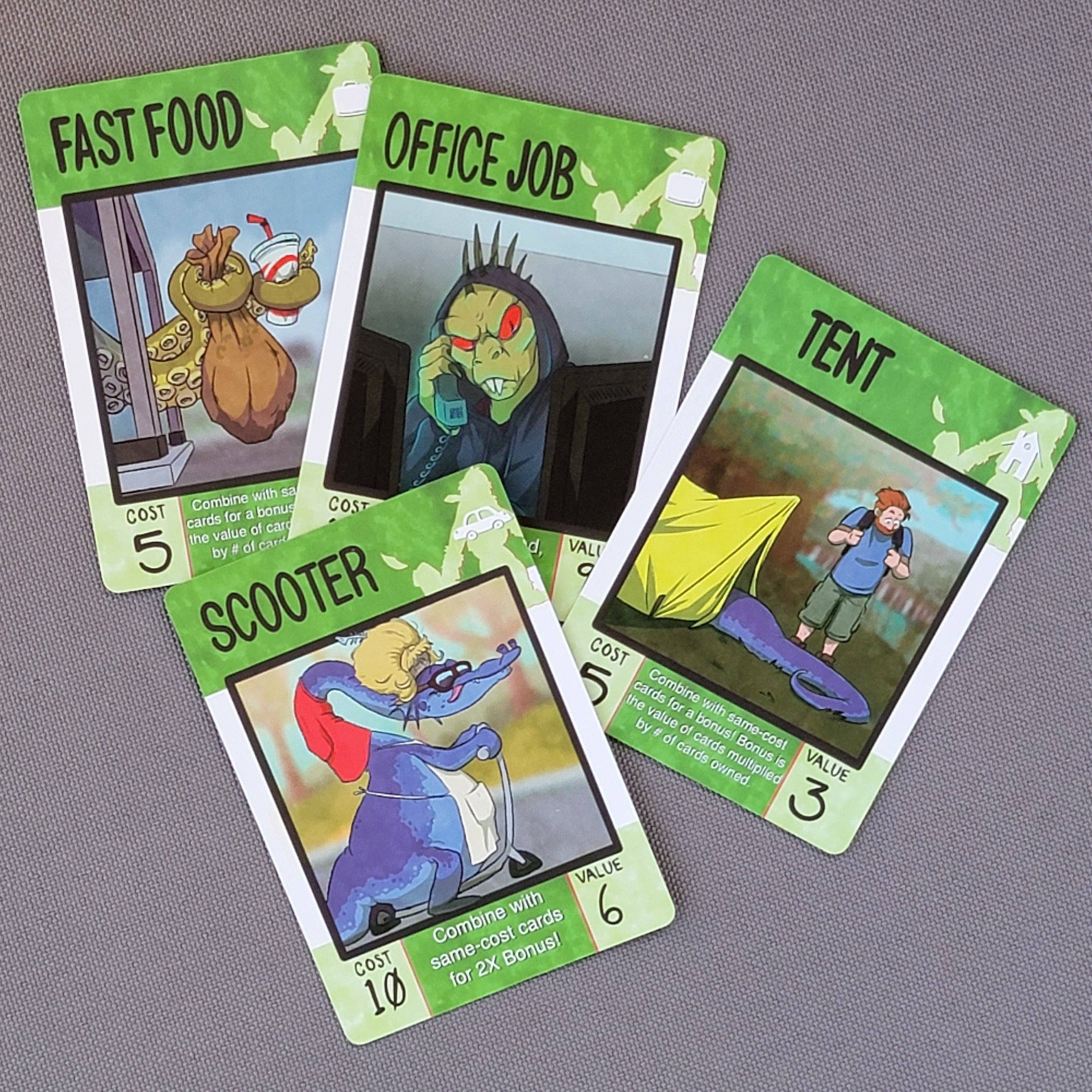 Quarter Press - Vente Jeux de société - Jeu de cartes de table HOOMANS, stratégie légère inspirée des cryptides7