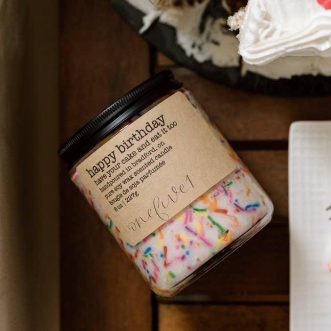 onefive1 - Wholesale Jar/Filled Candle - happy birthday soy candle BIRTHDAY GIFT IDEA