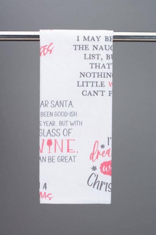 Duke Imports - Venta al por mayor Paños de cocina - Exhibidor Variado de Toallas de Diseñador "Merry Vino"6