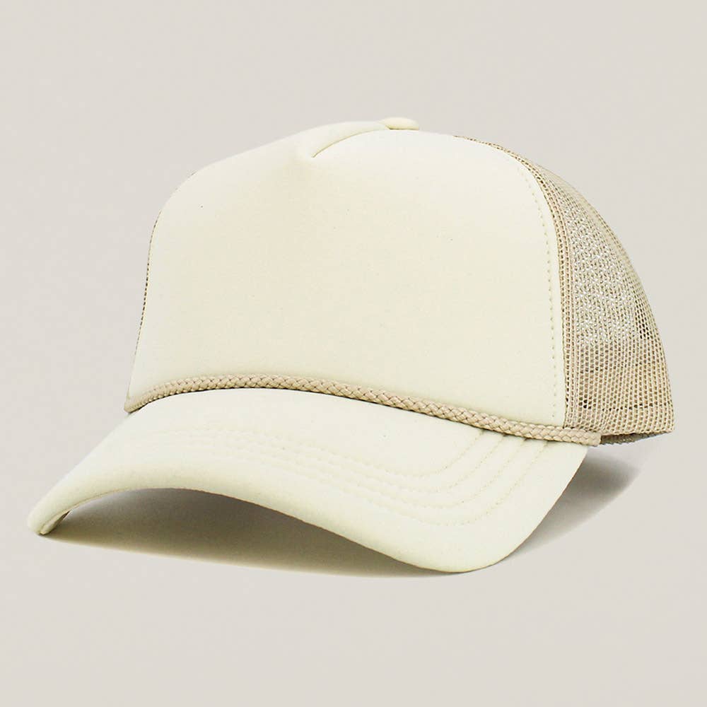 Sensibling Corp. - Wholesale Truckerpet - Dames - Effen tweekleurige truckerpet met mesh achterkant6