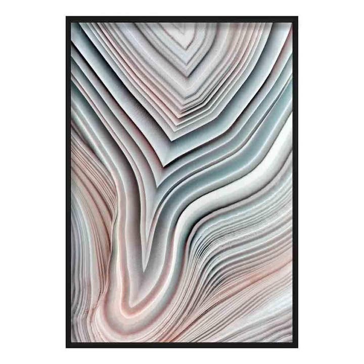 Beige Teal Agate Photo Print for wholesale by Artze Wall Art