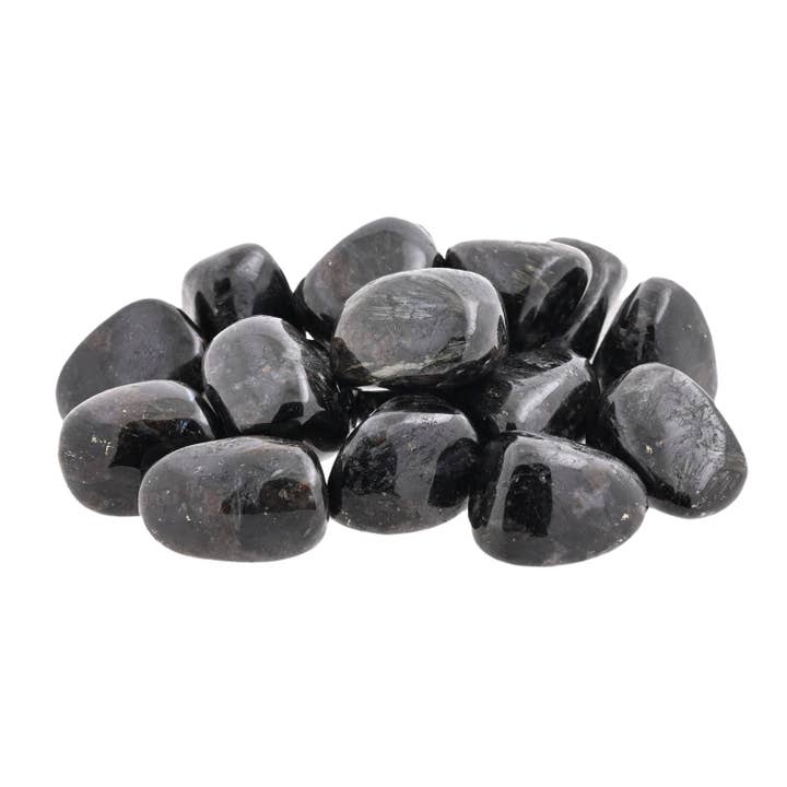 Arfvedsonite Tumbled Stones - 1/2 lb for wholesale by Rock Restock