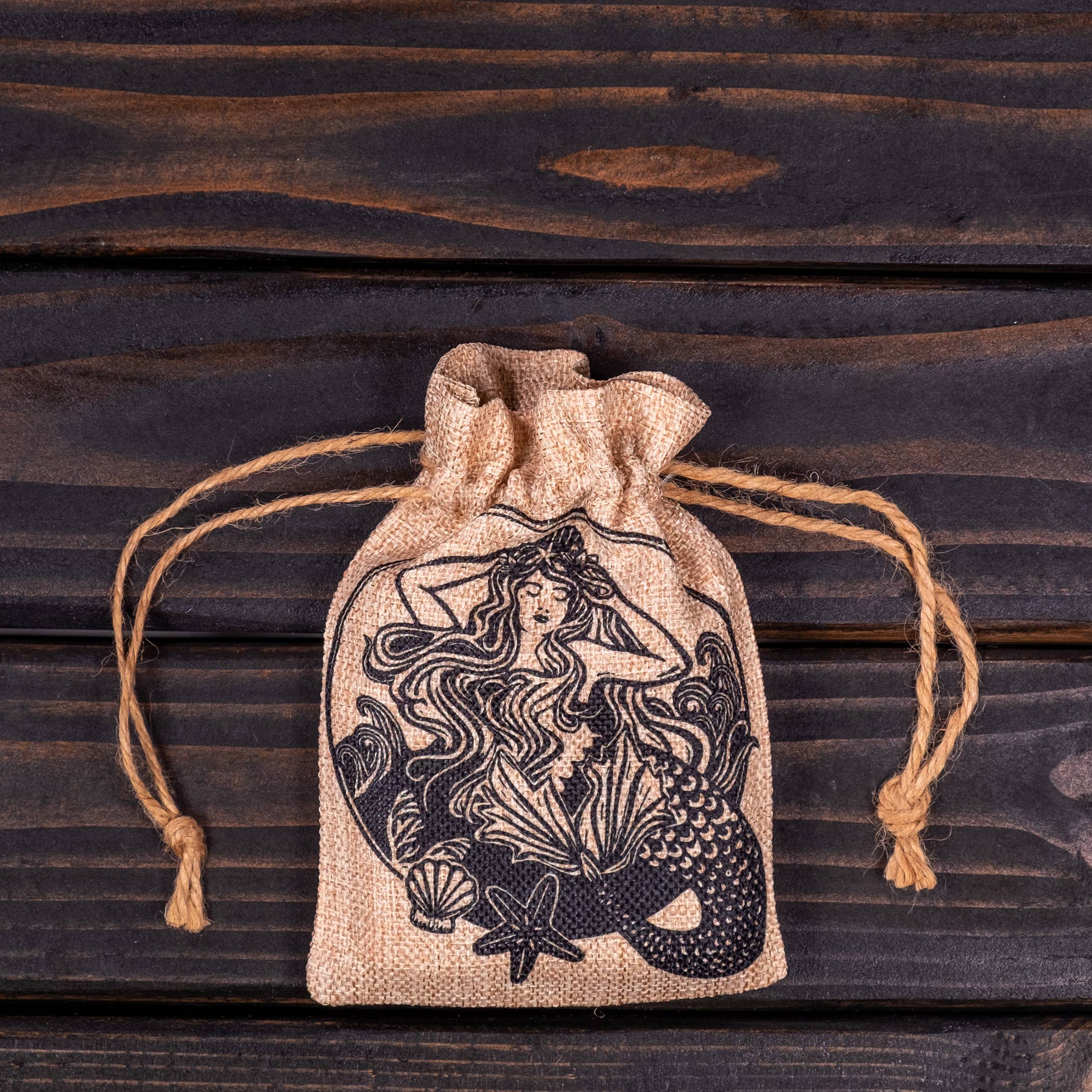 Phoenix Revolution Press - Wholesale Pouch - Women's - Mermaid Sea Witch Small Crystal Seashell Collection Pouch1