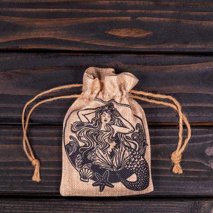 Phoenix Revolution Press - Wholesale Pouch - Women's - Mermaid Sea Witch Small Crystal Seashell Collection Pouch1