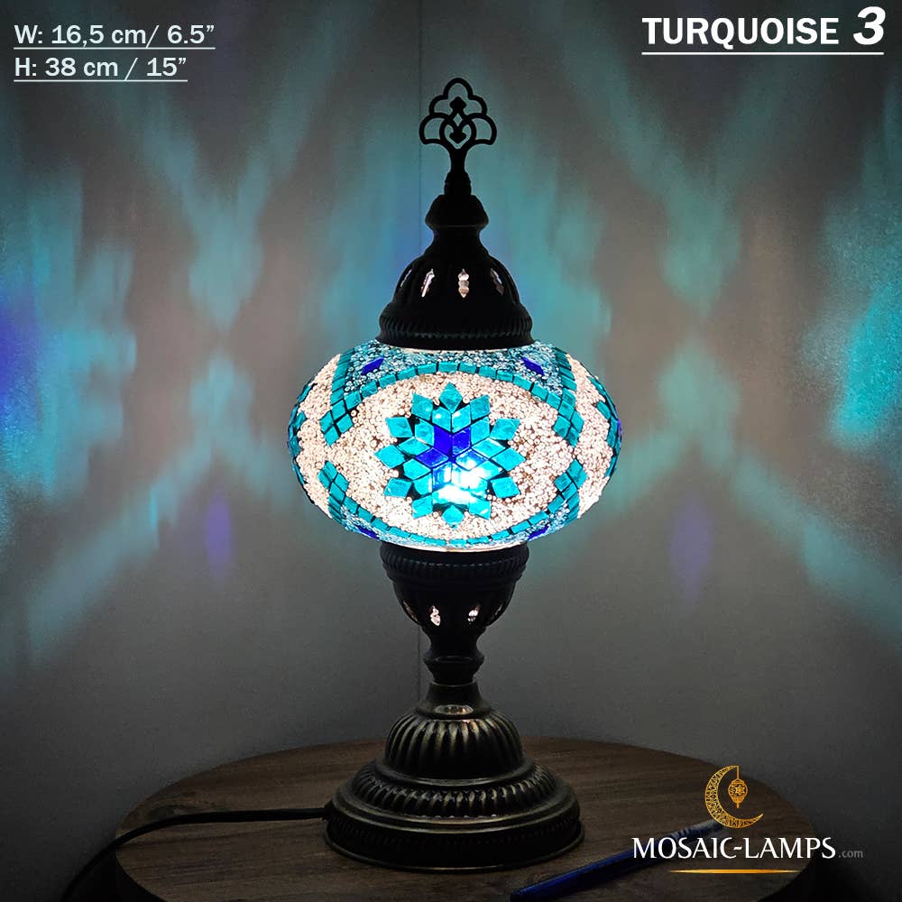 Mosaic Lamps - Vendita all'ingrosso Lampada da scrivania/d'accento - Lampada da tavolo grande a globo con mosaico turco, Marrakec, oltre 10 colori83
