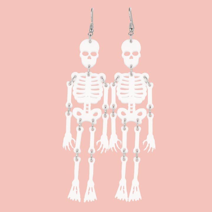 Orecchini Funny Bones Skeleton per la vendita all'ingrosso da parte di Sour Cherry