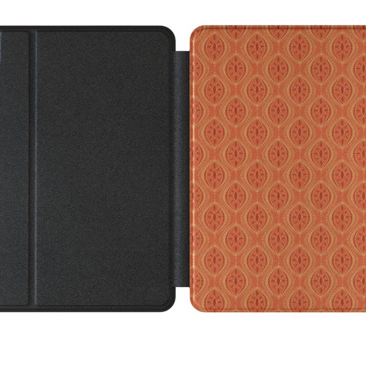 Elissa Rua – wholesale Fodral för bärbar dator och surfplatta - Dam – Boho Geometriskt iPad-fodral (Orange) | Snyggt skydd med Apple Pencil Slot