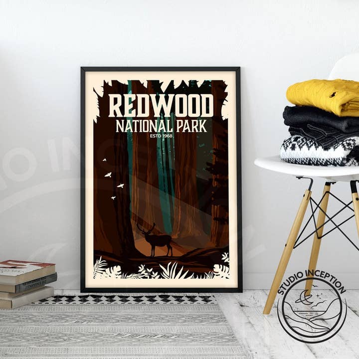 Studio Inception – wholesale Art print – Redwood National Park Traditional Style Print6