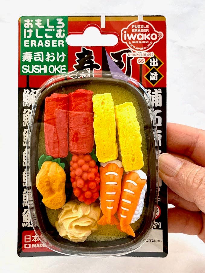BCmini - Wholesale Eraser - 38311 Iwako Sushi Box Eraser Card