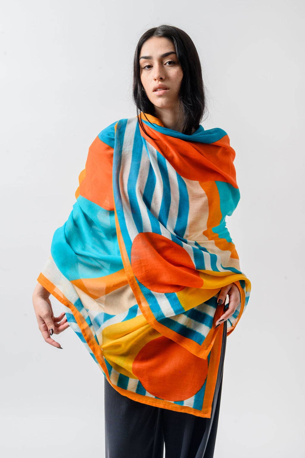 KORES ACCESSORIES - Wholesale Scarf - Women's - Visual Chord Scarf0