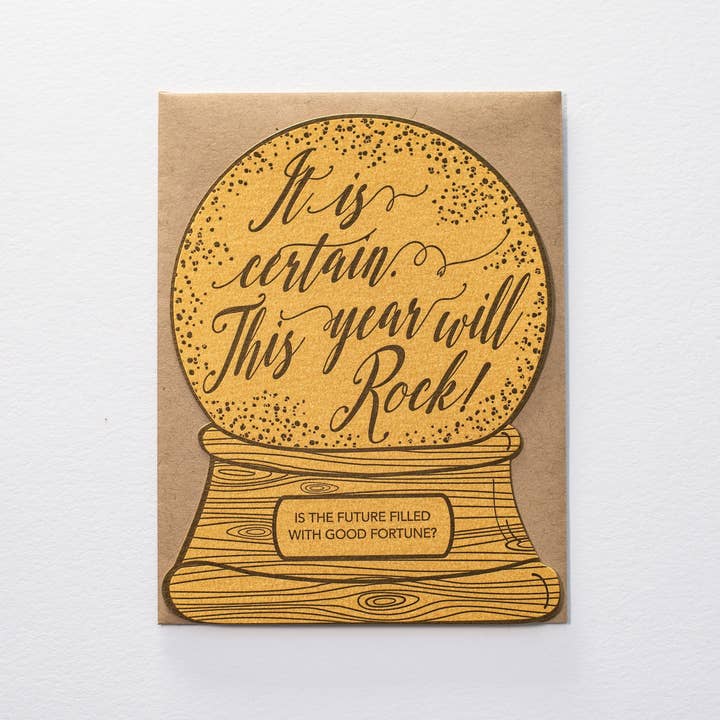 Future Rocks Globe Everyday Grußkarte für den Großhandel von Pistachio Press