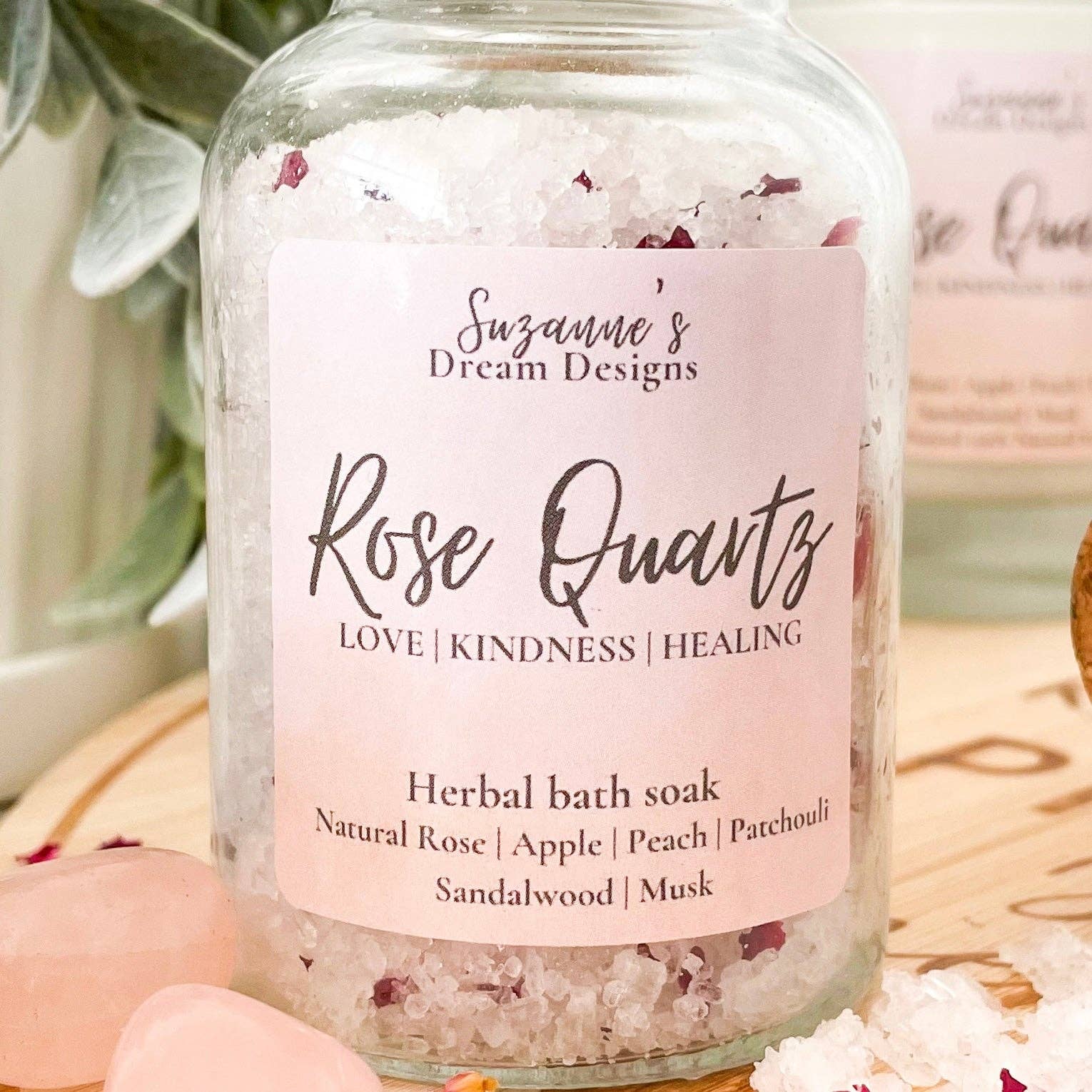 Suzanne’s dream designs - Wholesale Bath salts - Relaxing Bath Salt- Rose Quartz bath salts5