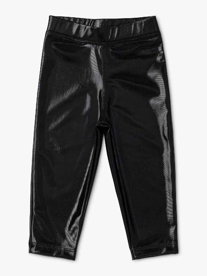 Metallic Leggings_Black for wholesale by Monica + Andy