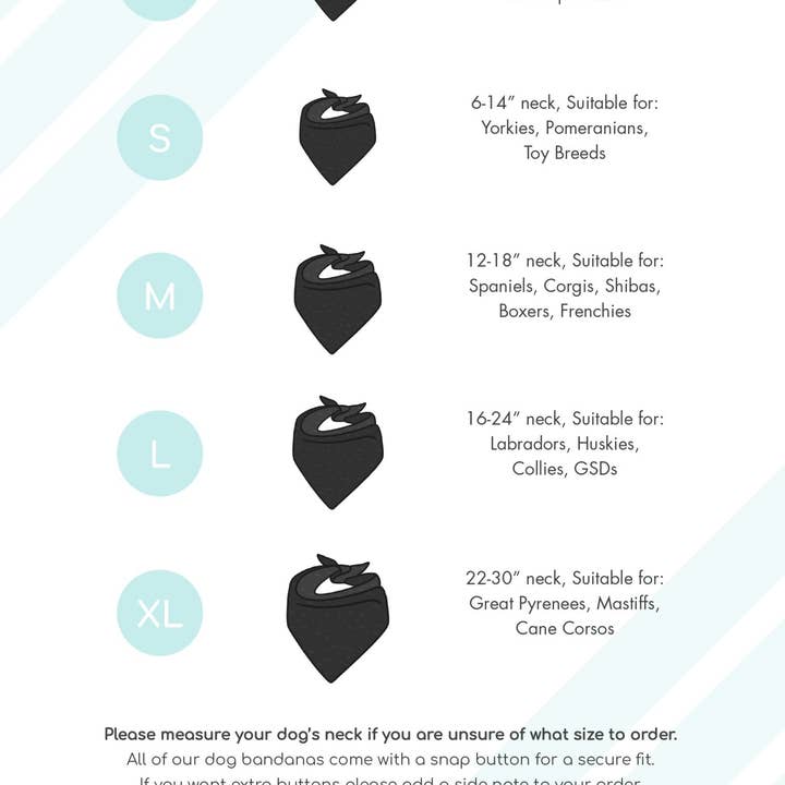 Jersey Border Collars - Wholesale Pet bandana – Dog - Blue Milk & Cookies Bandana1