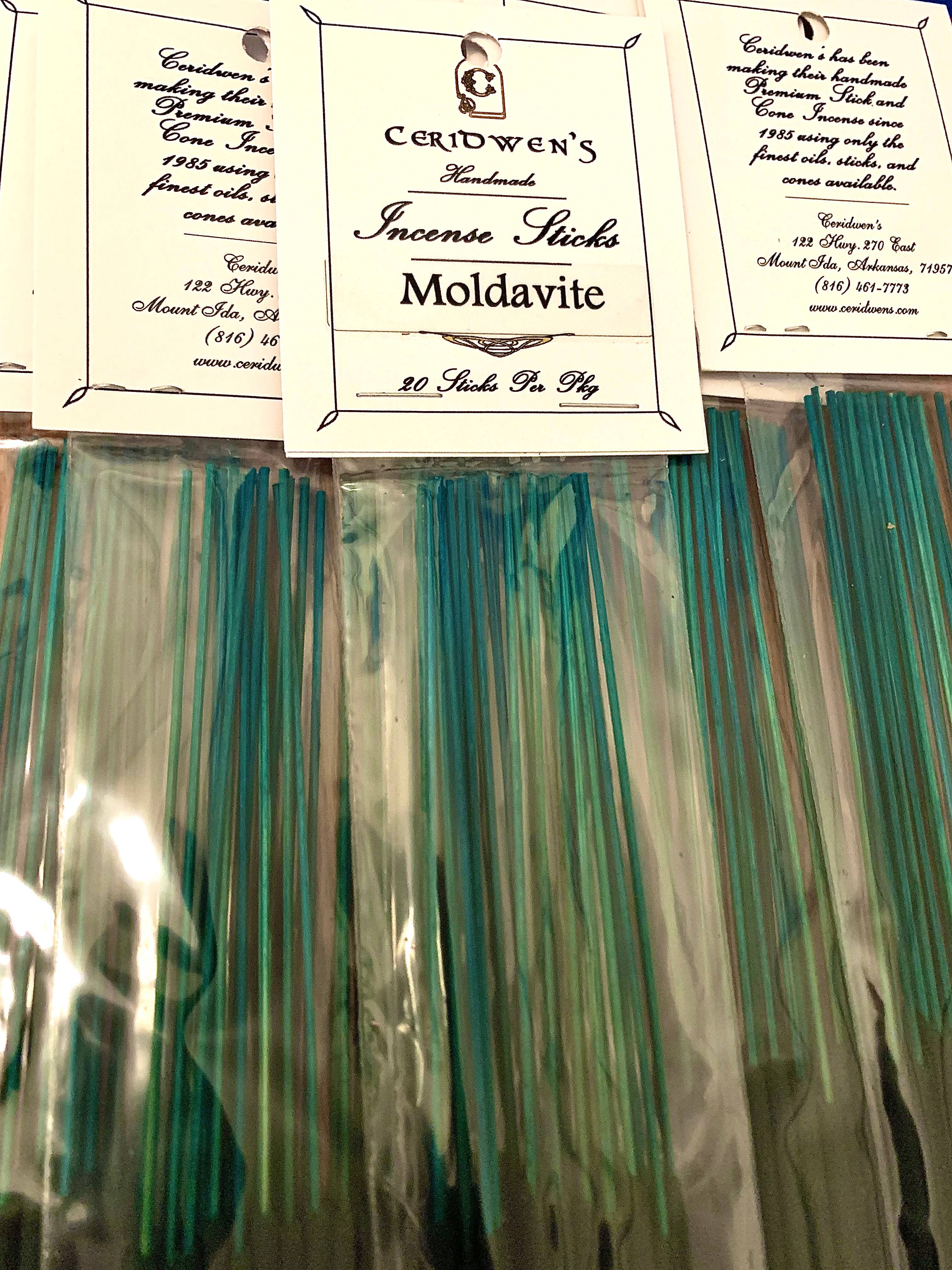 Ceridwen’s - Wholesale Incense - Moldavite Incense Sticks