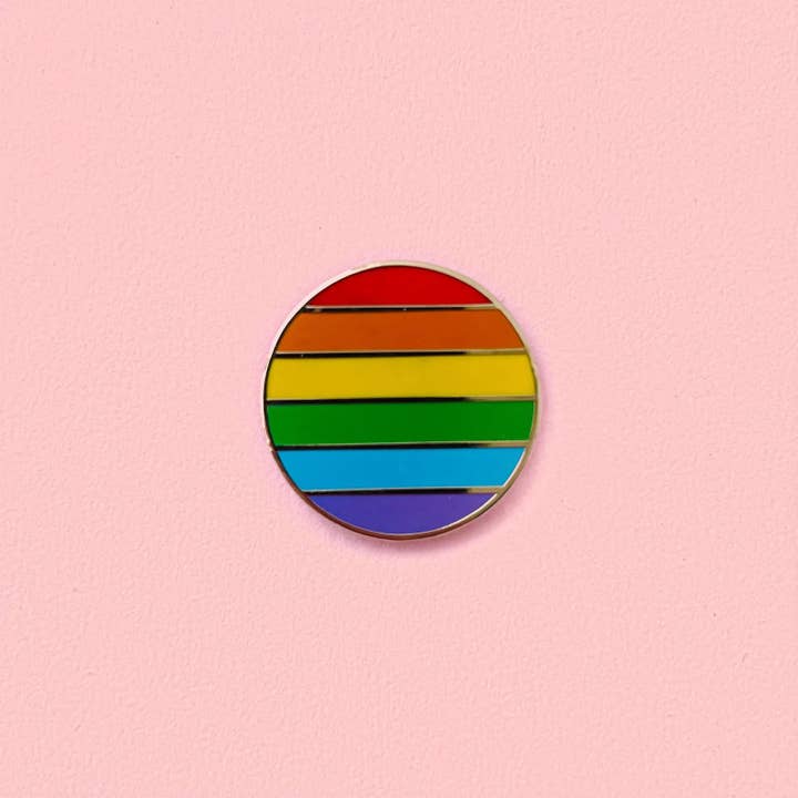 Pride Circle Enamel Pin for wholesale by Unexpected Flair