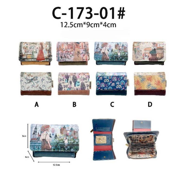 Sweet Candy Doll kompakt tegnebog med baglommer for engroshandel hos Chenson & Gorett