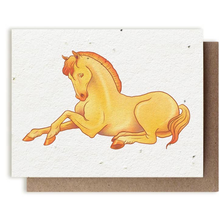 Cartão de Sementes de Ervas Plantáveis do Zodíaco Cavalo por atacado de Small Victories