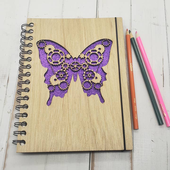 Steampunk Borboleta Mini Sketchbook por atacado de Genesis 3D