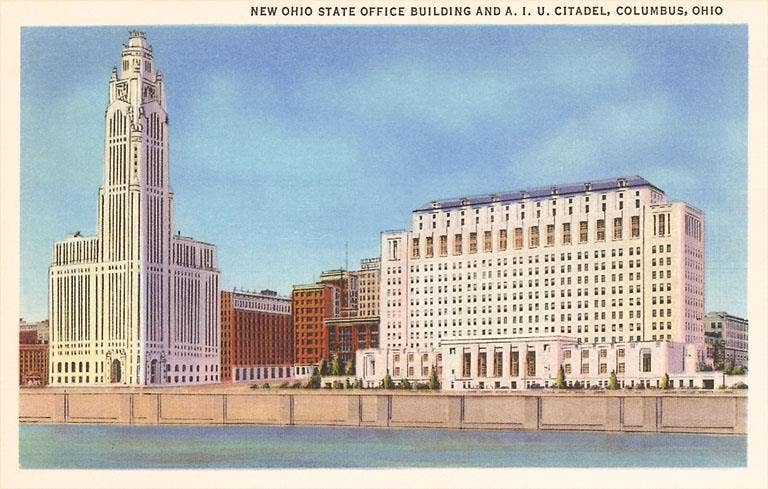 Found Image Press – wholesale Vykort – Vykort OH-35 A.I.U. Citadel, Columbus0