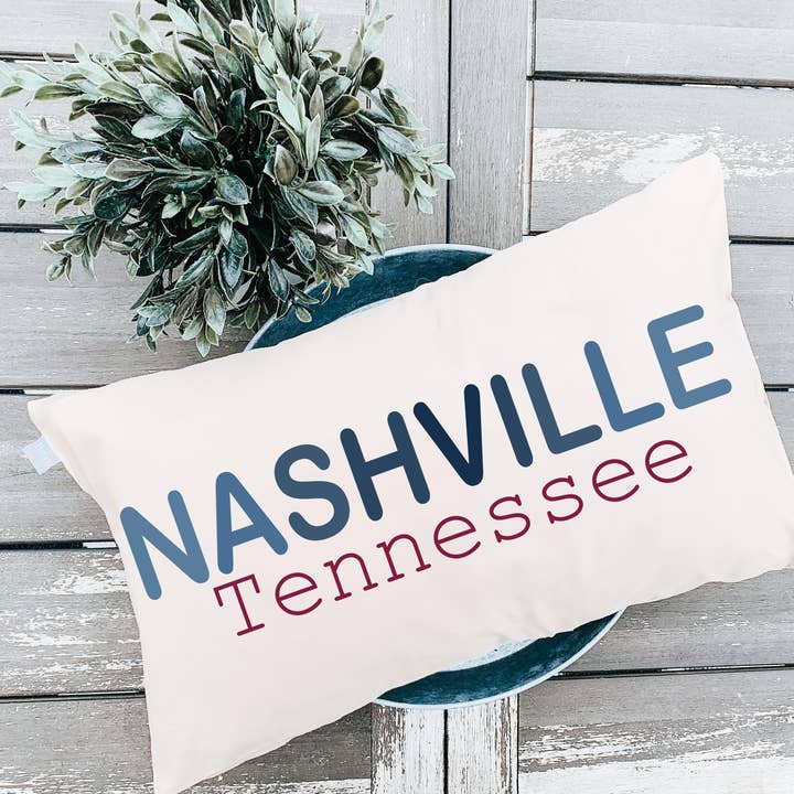 Coussin personnalisé pour toutes les villes et tous les États pour la vente par LuckTen