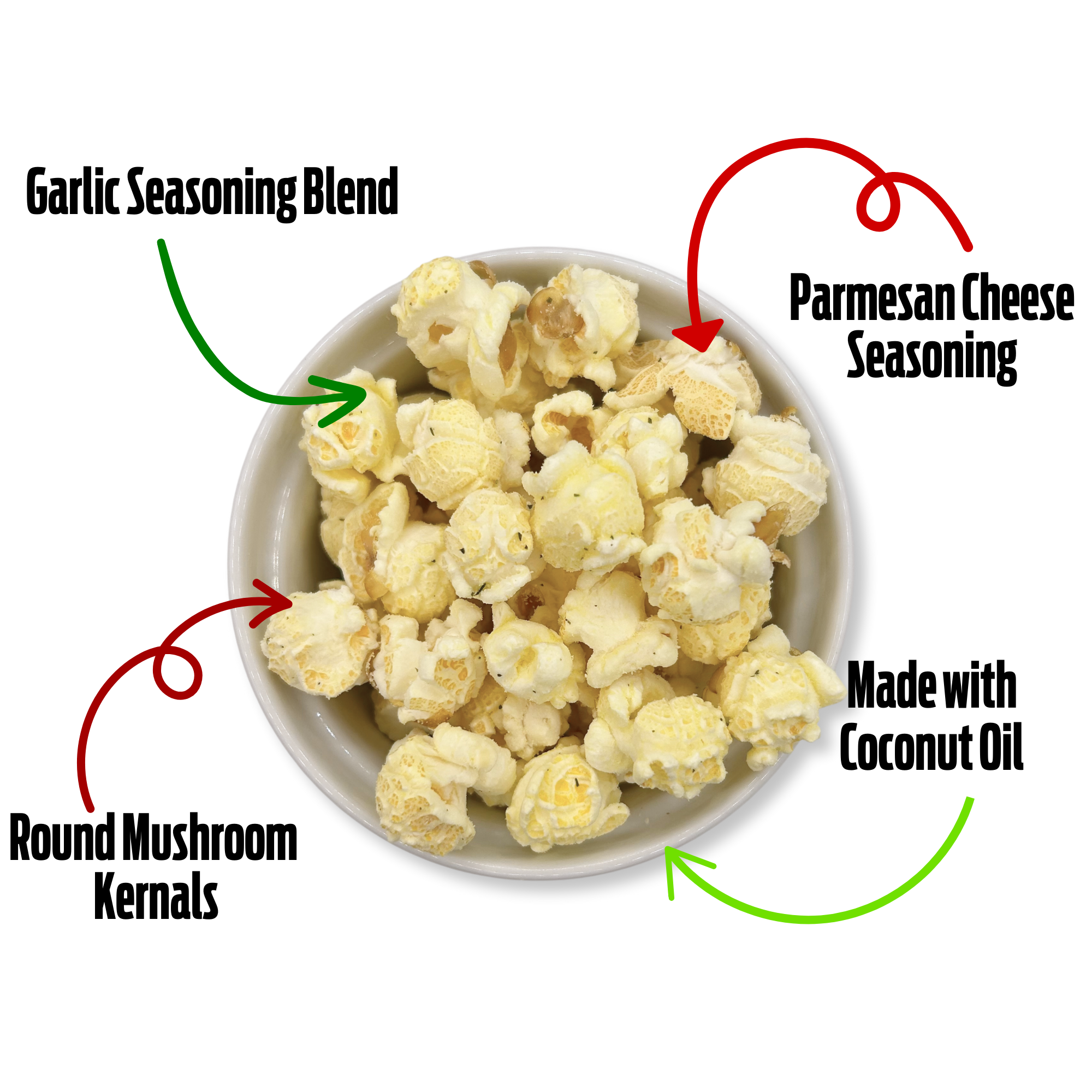 Bigfoot Popcorn - Wholesale Popcorn - Garlic Parmesan Gourmet Popcorn2