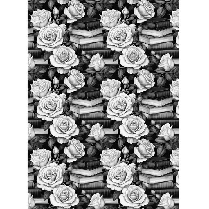 Mortal Grey Flowers Kindle Insert for wholesale by CGS.Creations
