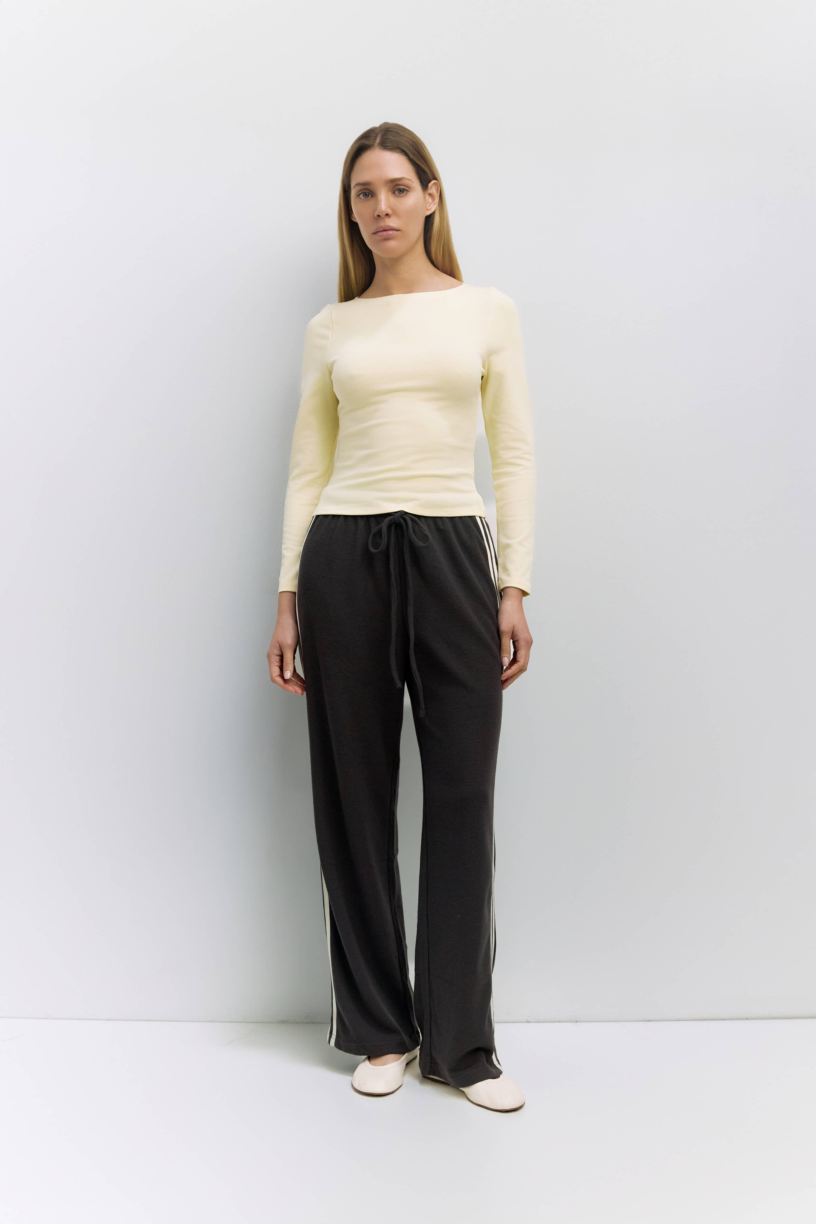 MOD REF - Wholesale Pants - Women's - The Enzo Pants | Women's Wide-Leg Thermal Sport Pants11