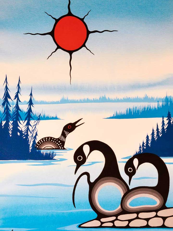 Harmony de l'artiste Kurt Flett pour la vente par Indigenous Puzzles and Art