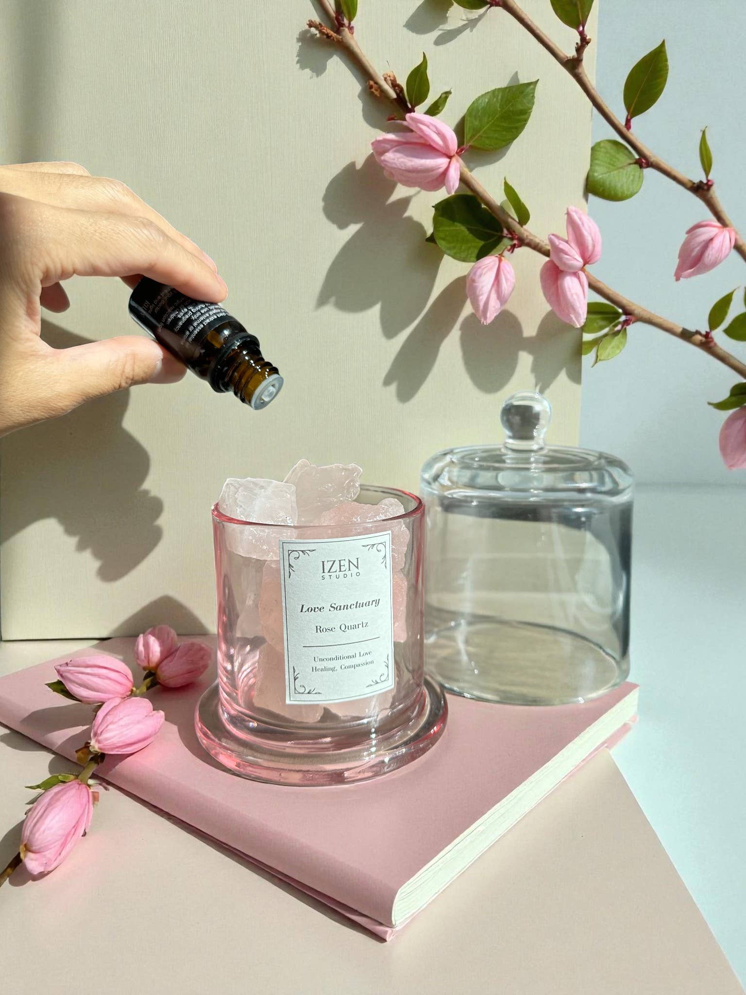 IZEN STUDIO - Wholesale Reed Diffuser - Crystal Essential Oil Diffuser| Aromatherapy Wellness Gift14