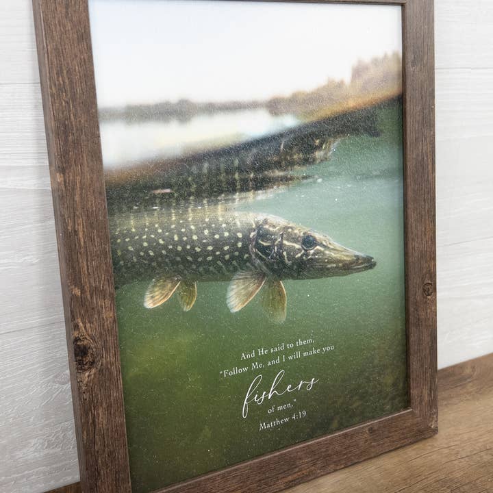 Summer Snow Art - Wholesale Art Print - Follow Me And I Will Make You Fishers Of Men Fish Art