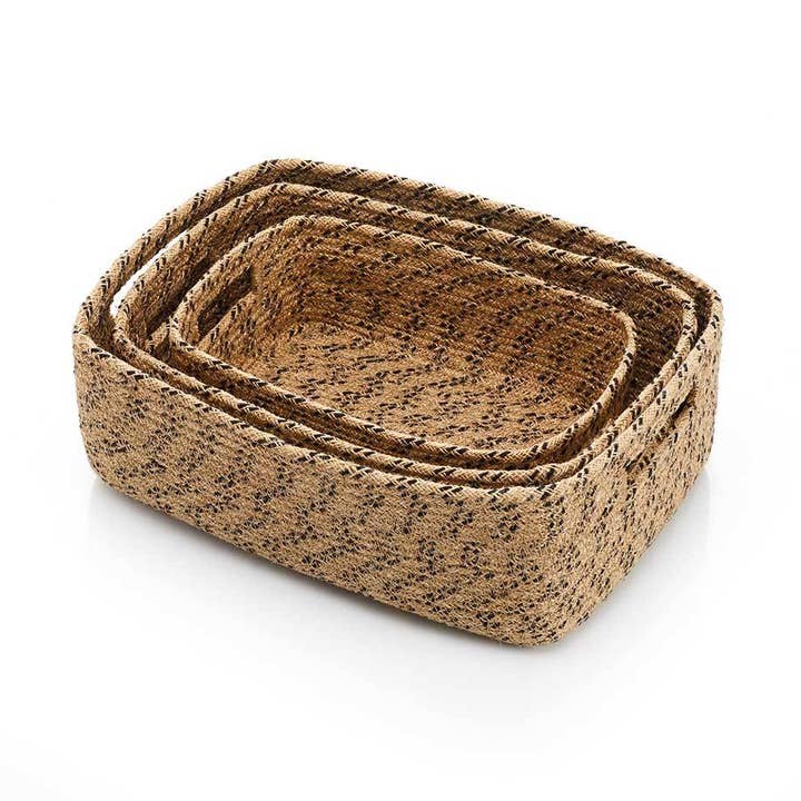 Marica Jute Storage Baskets - Set of 3 for wholesale by SERRV International