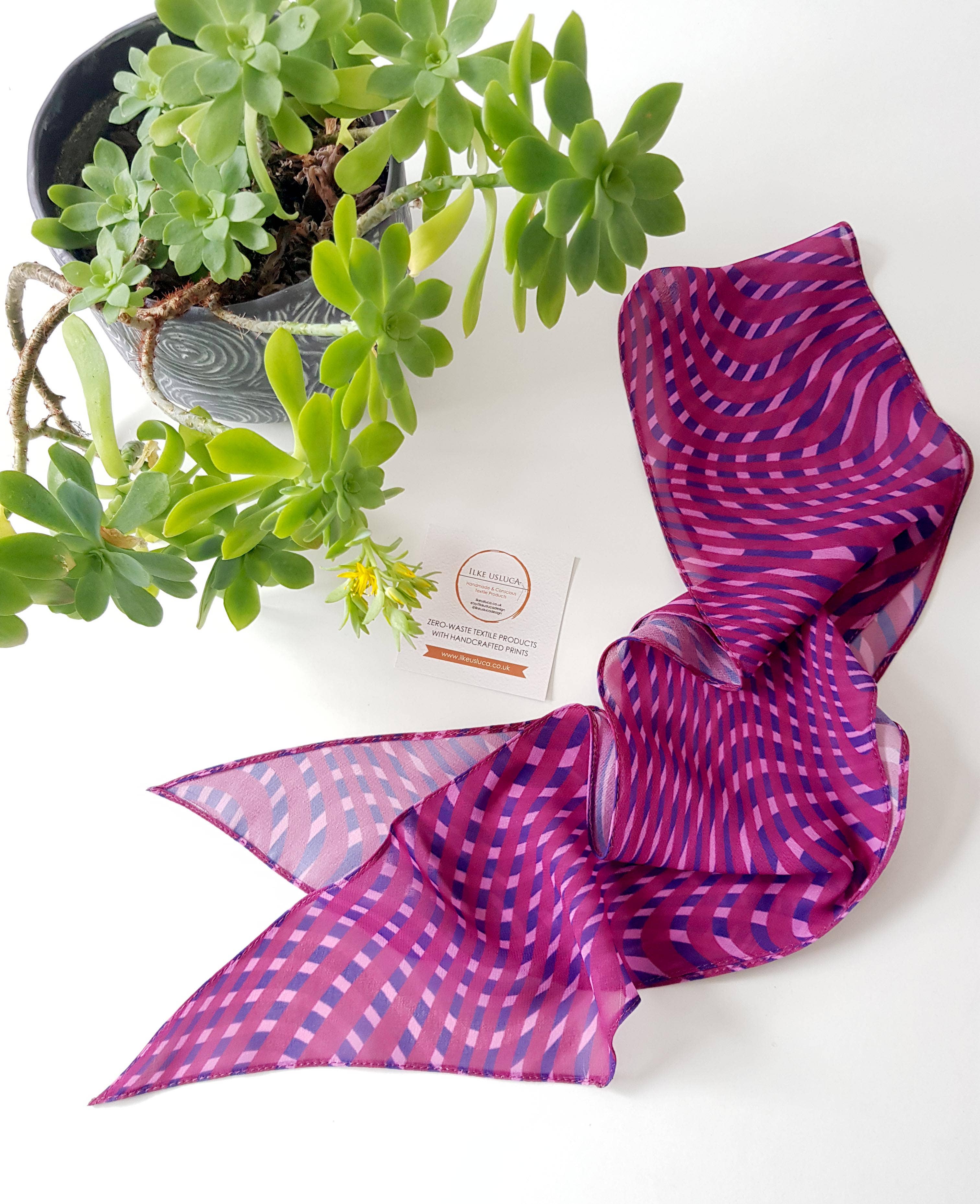 Ilke Usluca Design - Wholesale Scarf - Women's - Maze Scarf2