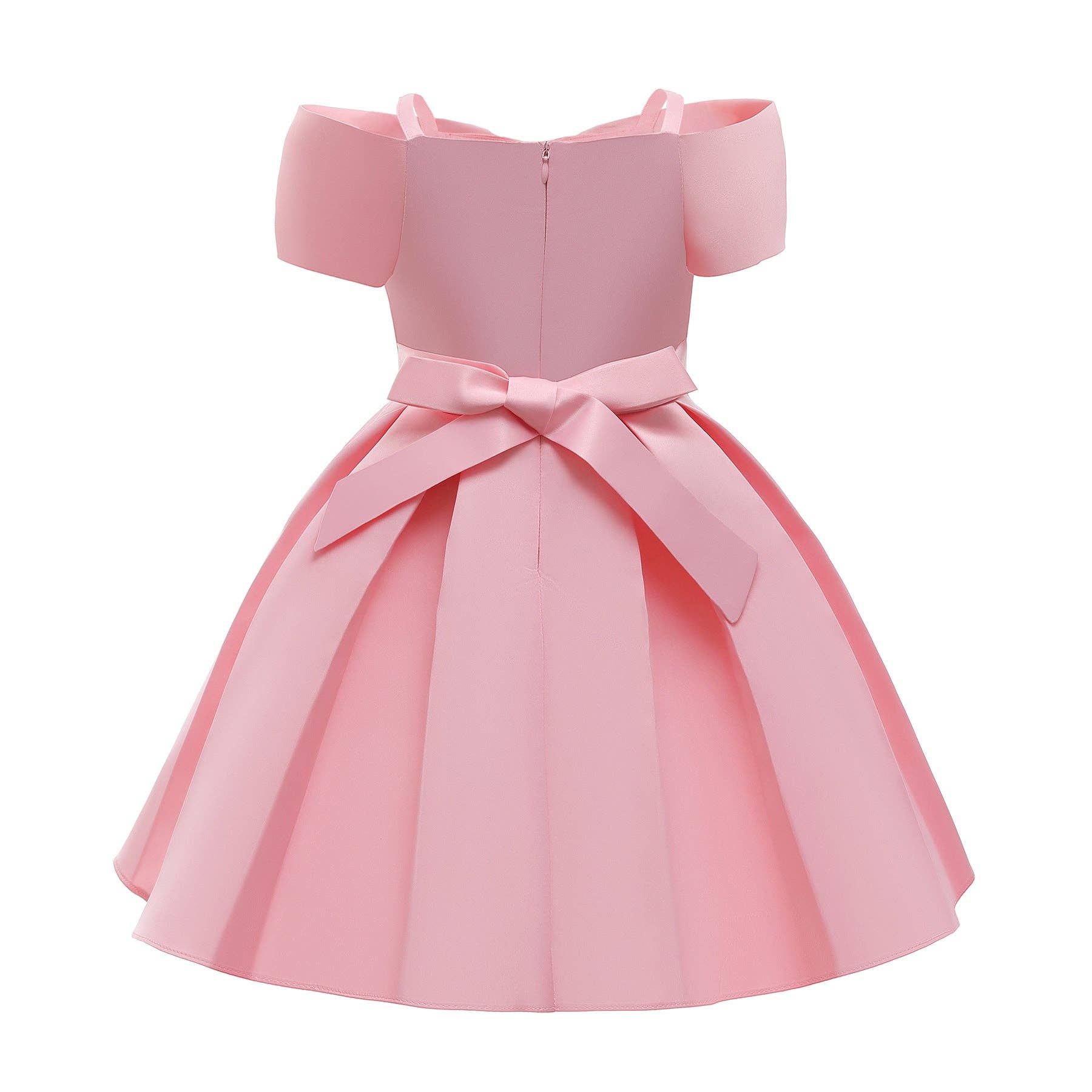 MyKids-USA® - Wholesale Dress - Kids - Baby Girl Solid Color Sling Princess Fashion Dress Children’s Formal Dress14