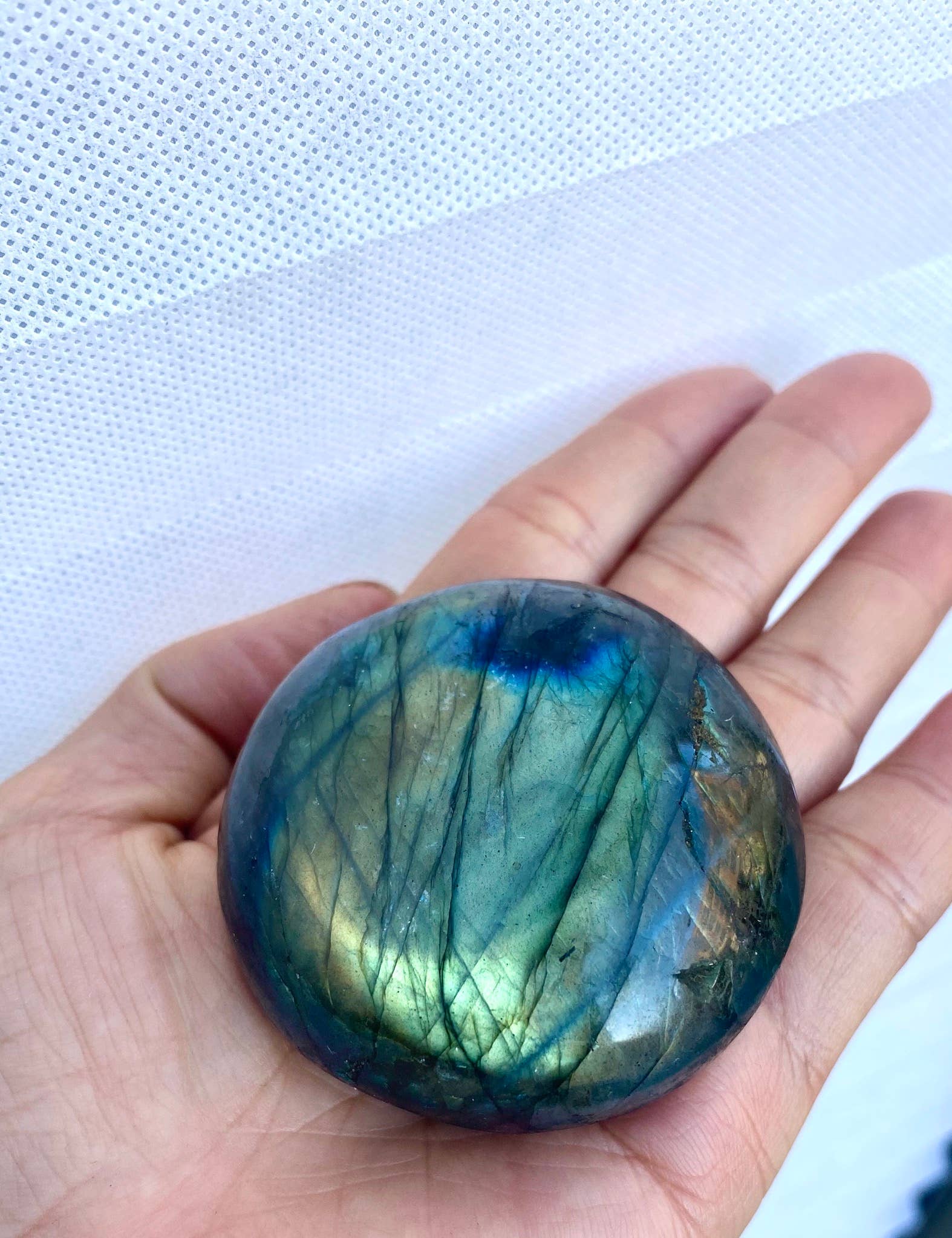 KayleeNYC - Wholesale Spiritual Stone/Crystal - Wholesale Lot 2 Lbs Natural Labradorite Palm Stone Crystal8