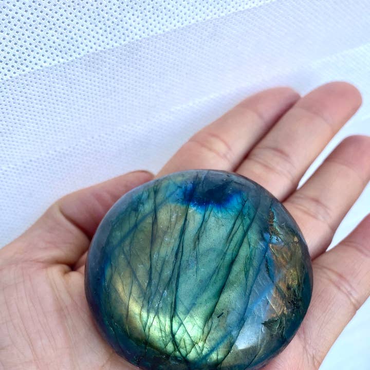 KayleeNYC - Wholesale Spiritual Stone/Crystal - Wholesale Lot 2 Lbs Natural Labradorite Palm Stone Crystal8