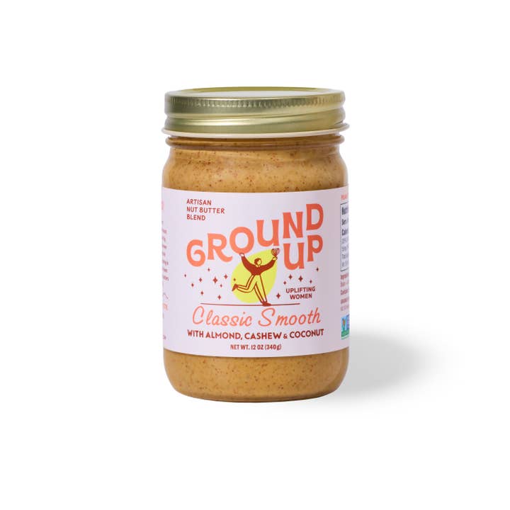 Ground Up - Wholesale Nut Butter - 12oz - Classic Smooth