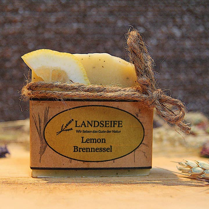 Sapone naturale biologico - ortica al limone per la vendita all'ingrosso da parte di Landseife