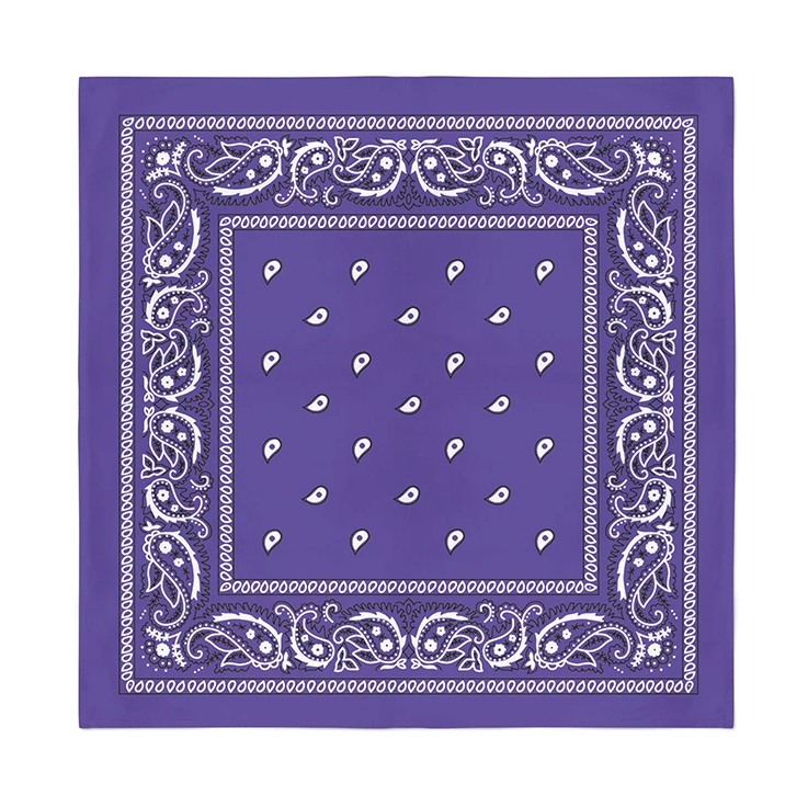 Bandanas Wholesale – Bandana - Unissexo por atacado – Pacote com 12 bandanas de algodão paisley - 56 cm7