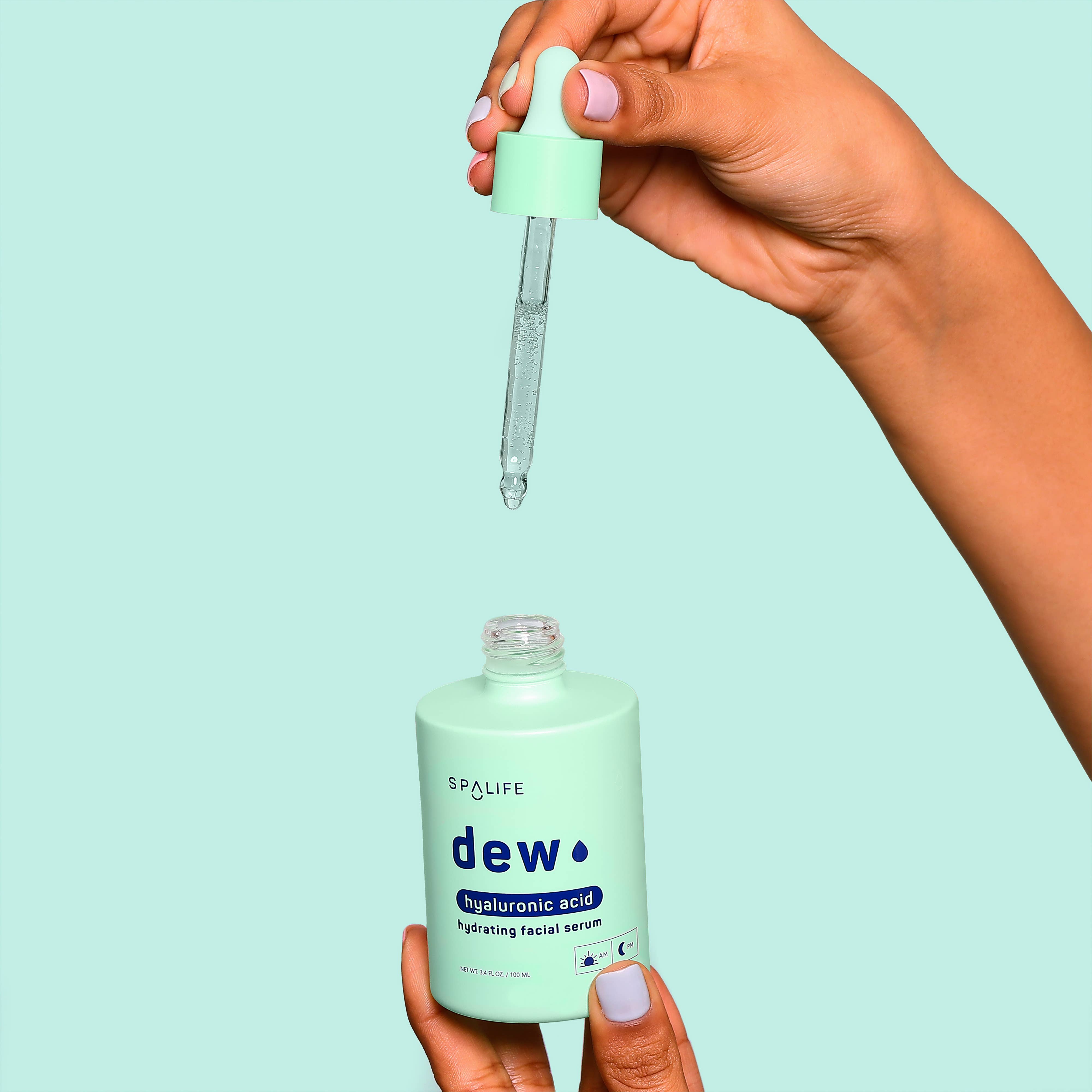 My Spa Life – Soro facial por atacado – Sérum Facial Hidratante com Ácido Hialurônico Dew1